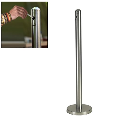 American Metalcraft Brushed Stainless Steel Smoker Pole and Base, 15 inch Diameter - 1 each.