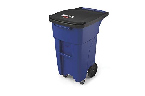 Rubbermaid Commercial 1971949 Brute Rollout Trash Can with Casters, 32 gal/120 L, 37.160