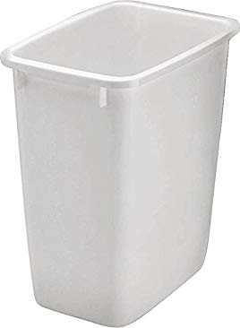 Rubbermaid FG2806TPWHT 36 Quart White Open Wastebasket