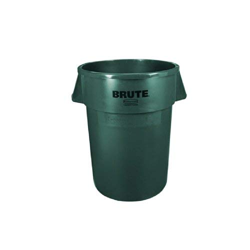 Rubbermaid Commercial FG264300DGRN Brute LLDPE 44-Gallon Trash Can without Lid, Legend