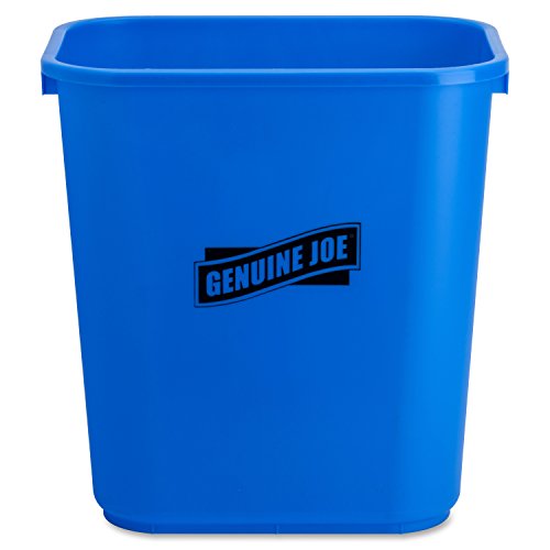 Genuine Joe GJO57257 Rectangular Recycle Wastebasket, 7.13 gallon Capacity, 14-1/2
