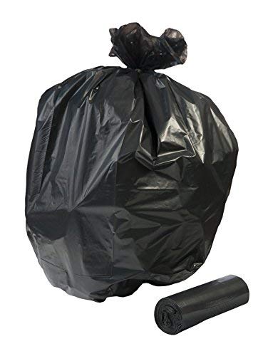 BTGR-60H 60 gal. Strong, 38x57 inches, 100,1 True Mil, Black, Trash Liner Bags, MADE IN USA