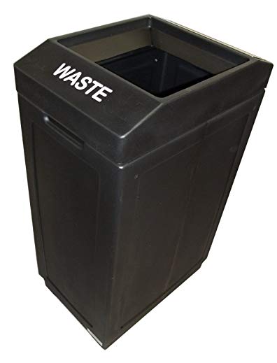 Forte Products 8001460 Plastic Open Top Waste Can, 14.5