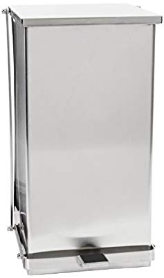 Detecto C-48 Stainless Steel Step-On Can, 48 qt Capacity