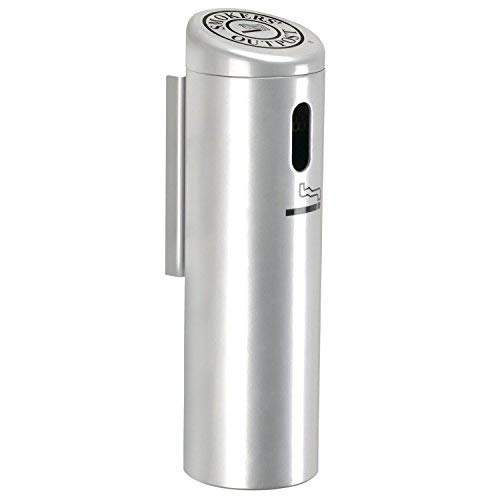 Silver Cigarette Receptacle, Smoke Post, Cigarette Collector, Ash Tray, Extinguisher, Wall Mounted