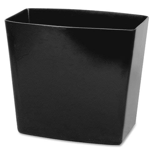 Officemate 2200 Series Executive Waste Basket, 20 Quart Capacity, 13.625 x 8.5 x 12.75 Inches, Black (22262)