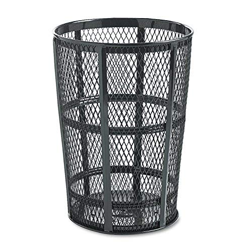 Rubbermaid Commercial Street Basket Trash Can, 45 Gallon, Black, FGSBR52BK