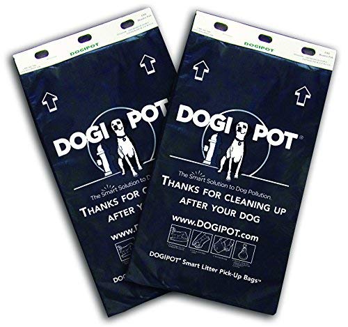 DOGIPOT 1402HP-CASE Header Pak Litter Pick up Bags, 100 Bags per Card (2000 Bags per Case)