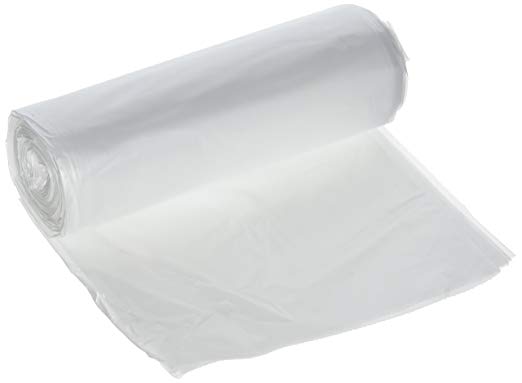 Plasticplace 64 Gallon Toter® Compatible Trash Bags, 1.5 Mil, Clear, 50 / Case - W65LDCTL - 50