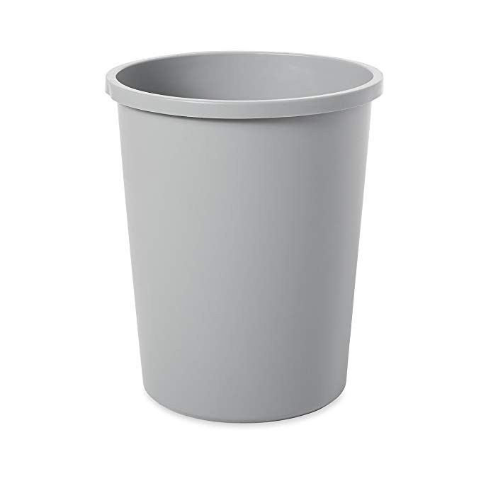 Rubbermaid Commercial Untouchable Trash Can, 11 Gallon, Gray, FG294700GRAY