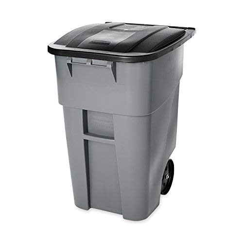 Rubbermaid Commercial 1971941 Brute Rollout Trash Can, 32 gal/120 L, 37.160